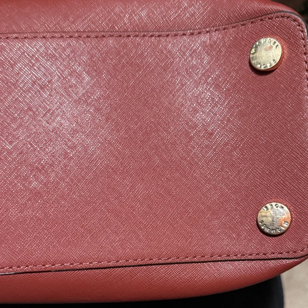 Michael Kors Burgundy Satchel - Picture 3 of 4